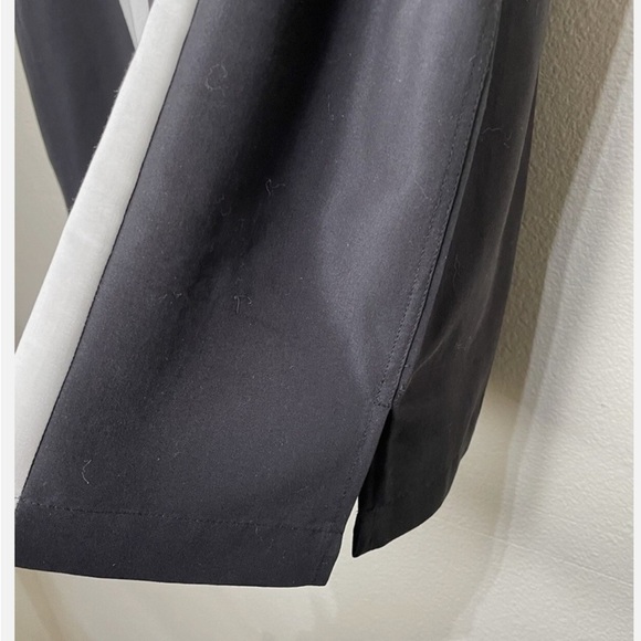 Black and White Casual Button Down Shirt with Retro Stripes - Picture 5 of 5